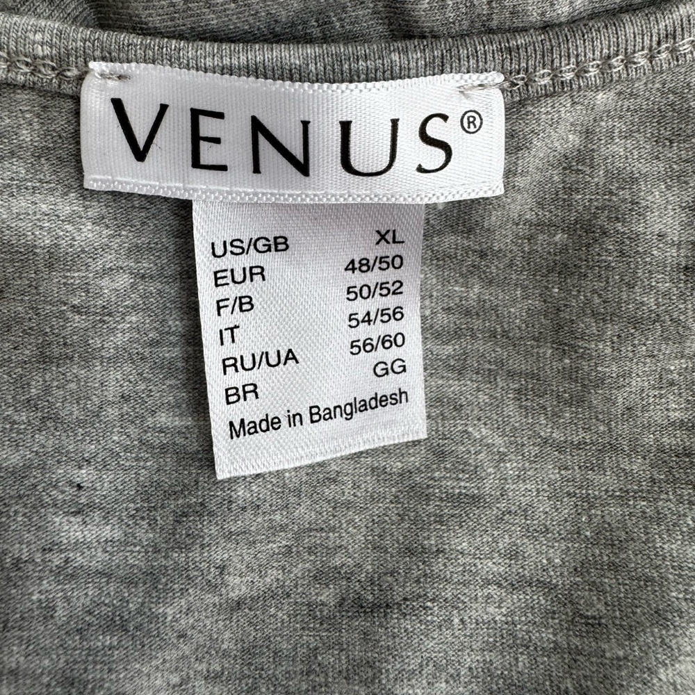 VENUS Heather Gray Ruched Tank Top - Picture 4 of 6